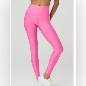 7/8 Alo Airlift high waist leggings in paradise pink size M